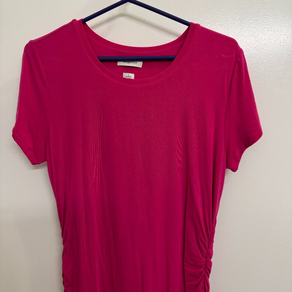 Like New - Aritzia Babaton Covet Mini Dress in Granita Pink - Size L